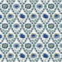 LIBERTY OF LONDON Quilting cotton, Kew Trellis W in Navy, ELEGANTE VIRGULE