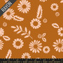 RUBY STAR SOCIETY, GOLDEN HOUR Daisy Rayon in Saddle,  ELEGANTE VIRGULE, CANADIAN FABRIC SHOP