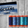 AURIFIL DESIGNER COLLECTION, Earth Views OCEANS by Karen Nyberg - 5 spools,  ELEGANTE VIRGULE CANADA