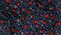 RIFLE PAPER CO, Strawberry Fields PRIMROSE 100% RAYON in Navy,  ELEGANTE VIRGULE CANADA, CANADIAN FABRIC QUILT SHOP