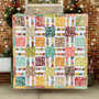 HENRY GLASS FABRICS, KIM DIEHL, TRANQUILITY Windowpane Patchwork Quilt - ELEGANTE VIRGULE CANADA