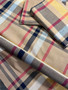 BURBERRY Madras 100% cotton, Width 60 inches (150 cm), Per Half-Meter., CANADIAN SHOP.  Elegante Virgule Canada