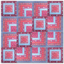 SWEET STACK Quilt Kit - in TILDA Hibernation, Large Throw 64" x 64" (163 x 163 cm) - ELEGANTE VIRGULE CANADA