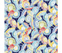 LIBERTY QUILTING, RIVIERA Sun Parasol A in Navy - ELEGANTE VIRGULE CANADA, Canadian Fabric Quilt Shop, Quilting Cotton