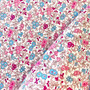 LIBERTY FABRICS, FLOWER SHOW Midnight Garden, Forget Me Not Blossom F in Pink and Blue, ELEGANTE VIRGULE CANADA, Canadian Fabric Quilt Shop, Quilting Cotton
