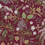 RIFLE PAPER CO, ENGLISH ROSE, Juniper Forest in Burgundy - ELEGANTE VIRGULE CANADA