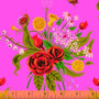 WINDHAM FABRICS, HEATHER ROSS 20th Anniversary, Wild Flowers in Pink - ELEGANTE VIRGULE CANADA