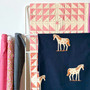 WINDHAM FABRICS - Heather Ross, MEADOWS Wild Ponies in Ink WIDEBACK 108" - ELEGANTE VIRGULE CANADA