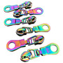 Sassafras Lane Designs, Zipper Pulls in Iridescent Rainbow - Set of 6 - ELEGANTE VIRGULE CANADA