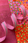 SASSAFRAS LANE DESIGNS, Pink Stripe Zipper Tape with Nickel teeth - Sold by the yard (91 cm) - ELEGANTE VIRGULE CANADA