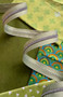 SASSAFRAS LANE DESIGNS, Lime Green Stripe Zipper Tape with Nickel teeth - Sold by the yard (91 cm) - ELEGANTE VIRGULE CANADA
