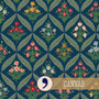 RIFLE PAPER CO, DAHLIA, ESTEE GARDEN in Navy - ELEGANTE VIRGULE CANADA