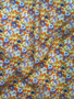 LIBERTY OF LONDON -  Think Of Me B Orange Blue 100% Cotton Tana Lawn - Elegante Virgule Canada, Liberty Fabrics