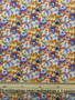 LIBERTY OF LONDON -  Think Of Me B Orange Blue 100% Cotton Tana Lawn - Elegante Virgule Canada, Liberty Fabrics