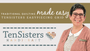 TEN SISTERS Easy Piecing Grid Interfacing - ELEGANTE VIRGULE CANADA