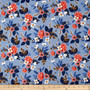 RIFLE PAPER CO, Les Fleurs BIRCH in Periwinkle - ELEGANTE VIRGULE CANADA, CANADIAN FABRIC SHOP, Quilting Cotton