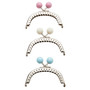 White Purse Bauble Sew-in Clasp 3" × 2 ¼" (7.6 x 5.7 cm) - ELEGANTE VIRGULE CANADA