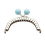 Light Blue Purse Bauble Sew-in Clasp 3" × 2 ¼" (7.6 x 5.7 cm) - ELEGANTE VIRGULE CANADA