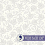 BENARTEX Backings & Basics 108" WideBack, Whimsy Floral in White / Grey - ELEGANTE VIRGULE CANADA