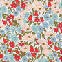 LIBERTY OF LONDON - POPPY AND DAISY A Blue Green Pink Red 100% Cotton Tana Lawn, Per Half-Meter, CANADIAN SHOP. LIBERTY IN CANADA, Elegante Virgule