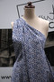 LIBERTY OF LONDON - FFION A Blue 100% Cotton Tana Lawn, Per Half-Meter, CANADIAN SHOP. LIBERTY IN CANADA, Elegante Virgule