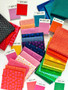 WINDHAM FABRICS, HEATHER ROSS, Green Ruby and Bee Blenders, FQ Bundle of 5 Fabrics  - ELEGANTE VIRGULE CANADA