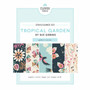 CLOUD 9 Fabrics, TROPICAL GARDEN - Monsoon Bloom - 100% ORGANIC Cotton - by the half-meter, ELEGANTE VIRGULE, CANADIAN FABRIC SHOP