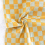 FABLEISM Fabrics, Checkmate Checkers in Citrine - ELEGANTE VIRGULE CANADA