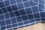 ROBERT KAUFMAN  Essex Yarn Dyed Classic Woven - GRID INDIGO - 55% LINEN, 45% COTTON - by the half-meter - ROBERT KAUFMAN  Essex GRID INDIGO - 55% LINEN, 45% COTTON - by the half-meter - Elegante Virgule Canada, Canadian Quilt Fabric Shop, Quilting Cotton