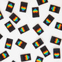 SARAH HEARTS, Pride Rainbow Heart Woven Labels (Pack of  8 Labels) - ELEGANTE VIRGULE CANADA