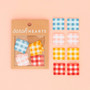 SARAH HEARTS, Gingham Multipack Woven Labels (Multipack of  8 Labels) - ELEGANTE VIRGULE CANADA