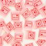 SARAH HEARTS, With Love Envelope Woven Labels (Multipack of  8 Labels) - ELEGANTE VIRGULE CANADA