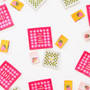 SARAH HEARTS, Joyful June Woven Labels (Multipack of  4 Labels) - ELEGANTE VIRGULE CANADA