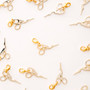 SARAH HEARTS, Gold Stork Embroidery Scissor, Removable Zipper Charm - ELEGANTE VIRGULE CANADA