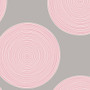 TILDA WIDEBACKS, Luna Pink / Grey, 108" Width (274 cm) By the Half-Meter - Elegante Virgule Canada, Canadian Fabric Quilt Shop, Quilting Cotton