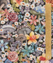 LIBERTY OF LONDON - CURIOUS LAND C in Black, 100% Cotton Tana Lawn, Per Half-Meter. Elegante Virgule Canada, Canadian Fabric Quilt Shop, Liberty Fabrics in Canada, Liberty Fabrics in USA, Quilting Shop