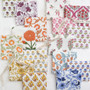 FABLEISM, Indian Block Prints : Cottage, FQ Bundle of 16 Fabrics (ENTIRE COLLECTION) - ELEGANTE VIRGULE CANADA
