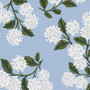 RIFLE PAPER CO MEADOW, Hydrangea in Light Blue - by the half-meter - Elegante Virgule Canada, Canadian Fabric Online Shop, Quilt Shop, Quilting Cotton