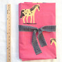 WINDHAM FABRICS - Heather Ross, MEADOWS Wild Ponies in Hot Pink WIDEBACK 108" - ELEGANTE VIRGULE CANADA