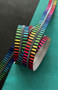SASSAFRAS LANE DESIGNS, Wide Rainbow Stripe Zipper Tape #5 with Iridescent teeth - Sold by the yard (91 cm) - ELEGANTE VIRGULE CANADA