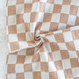 FABLEISM Fabrics, Checkmate Checkers in Ivory - ELEGANTE VIRGULE CANADA