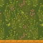 WINDHAM FABRICS, HEATHER ROSS West Hill, Tall Buttercups in Pond Green - ELEGANTE VIRGULE CANADA