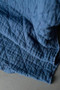 MERCHANT AND MILLS, Quilted Jacquard Cotton in AHOY Medium Blue - Elegante Virgule Canada