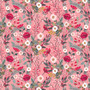 ART GALLERY FABRICS - AGF ADVENTALE, Merriment Flora in Pink - ELEGANTE VIRGULE CANADA