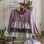 ACUFACTUM Printemps/Été, Amour du jardin en violet - ELEGANTE VIRGULE CANADA, Tissus Acufactum