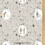 ACUFACTUM Fabrics, Autumn / Winter, Ovals Winter Children and Sheep in Clay - ELEGANTE VIRGULE CANADA, Acufactum Fabrics