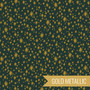 RIFLE PAPER CO HOLIDAY CLASSICS, Starry Night in Evergreen Metallic - by the half-meter - by the half-meter - Elegante Virgule Canada, Canadian Fabric Quilt Shop, Quilting Cotton