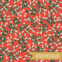RIFLE PAPER CO HOLIDAY CLASSICS, Mistletoe in Red Metallic - by the half-meter - by the half-meter - Elegante Virgule Canada, Canadian Fabric Quilt Shop, Quilting Cotton