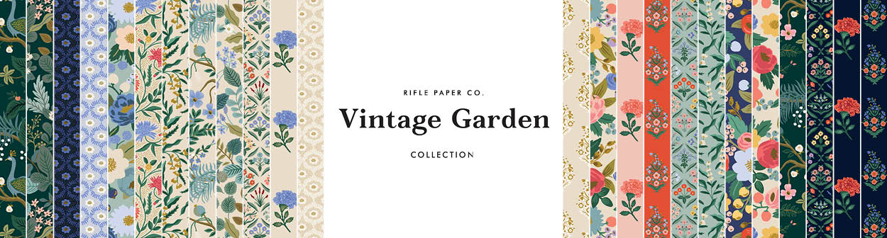 RIFLE PAPER CO, BRAMBLE, Daisy Fields in Cream Metallic 100% Canvas Cotton  - by the half-meter - ELEGANTE VIRGULE CANADA