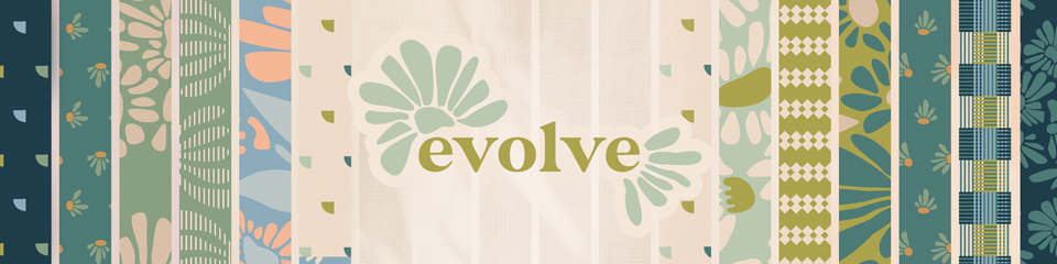 ART GALLERY FABRICS - EVOLVE by Suzy Quilts